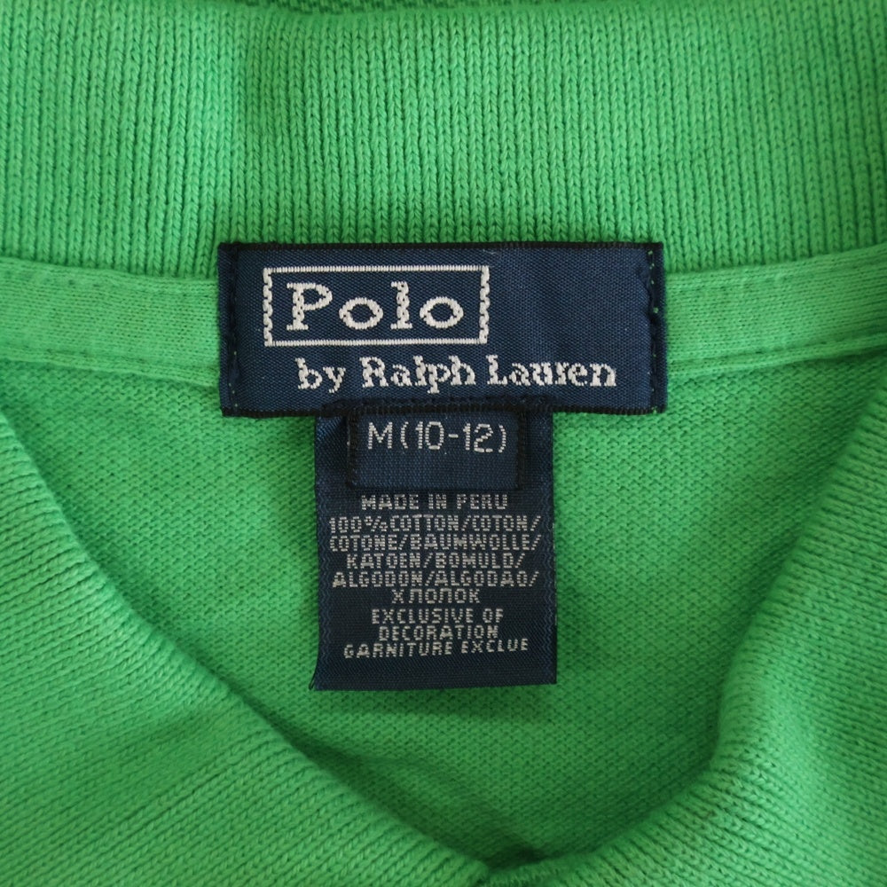POLO RALPH LAUREN(ポロラルフローレン) ロゴ刺繍 ポロシャツ グリーン