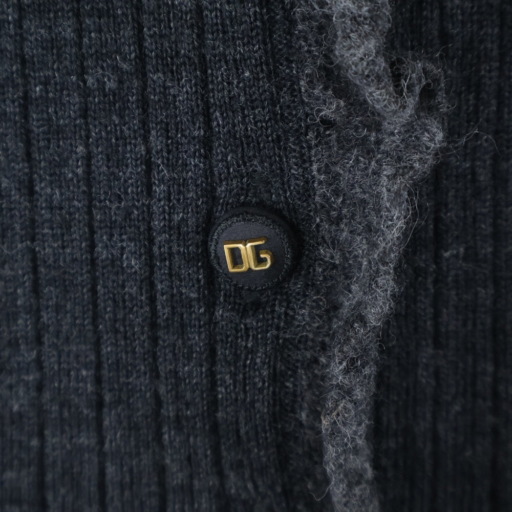 DOLCE & GABBANA(ドルチェアンドガッバーナ) DGロゴボタン ニットカーディガン レディース F2C54K グレー