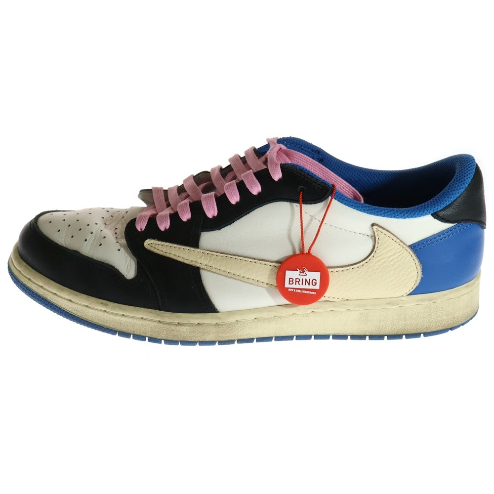 NIKE(ナイキ) ×TRAVIS SCOTT FRAGMENT DESIGN AIR JORDAN 1 LOW OG SP トラヴィススコット フラグメント エアジョーダン1 ローカットスニーカー DM7866-140 US10.5/28.5cm
