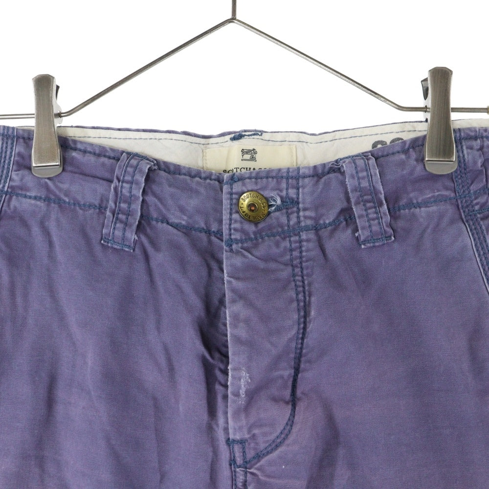 SCOTCH&SODA(スコッチ アンド ソーダ) カーゴハーフパンツ パープル
