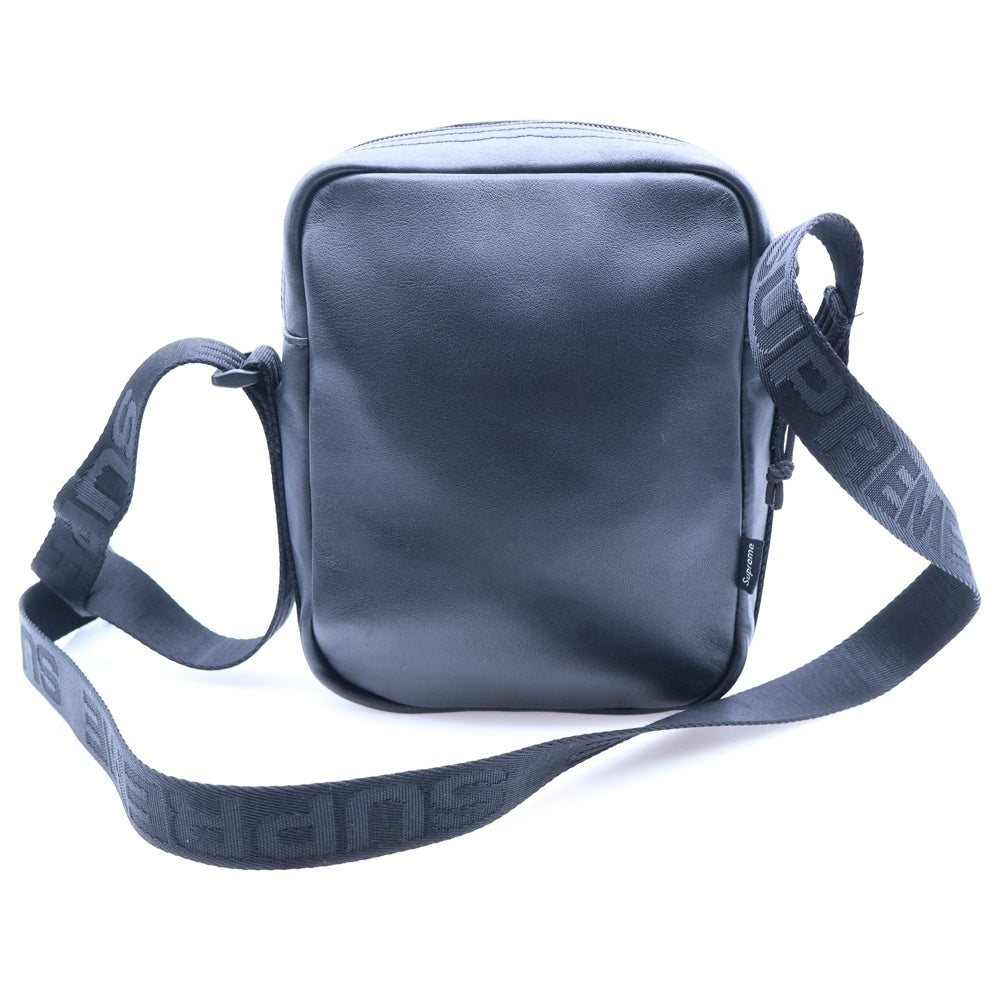 SUPREME(シュプリーム) 24AW Leather Shoulder Bag レザー ショルダーバッグ ブラック