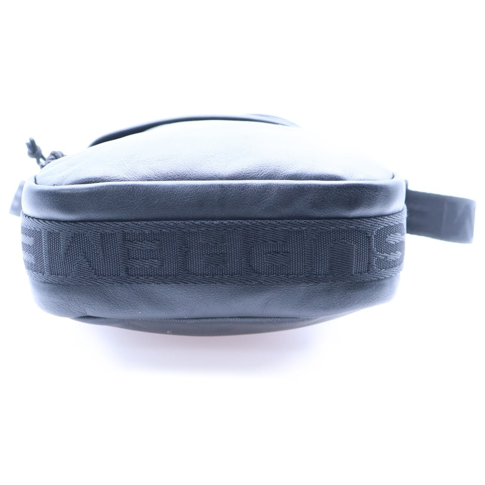 SUPREME(シュプリーム) 24AW Leather Shoulder Bag レザー ショルダーバッグ ブラック
