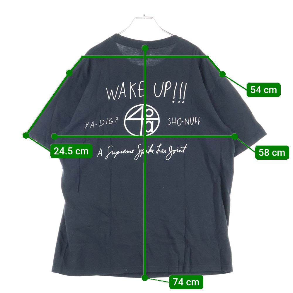 SUPREME(シュプリーム) 25SS 40 Acres Spike Tee 40エーカーズ スパイク フロントフォトプリント クルーネック半袖Tシャツカットソー ブラック