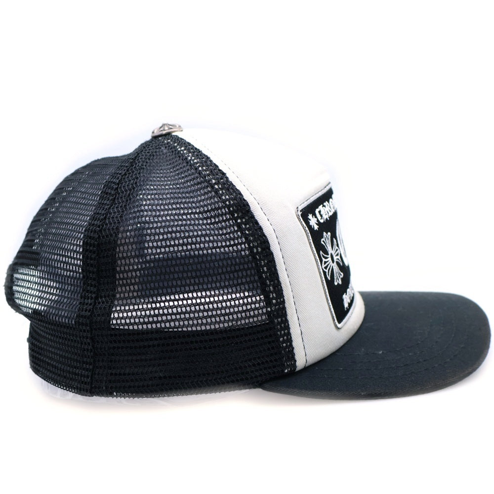 CHROME HEARTS メッシュキャップ ブラック/ホワイト クロムハーツ CH トラッカー メッシュ キャップ ブラック