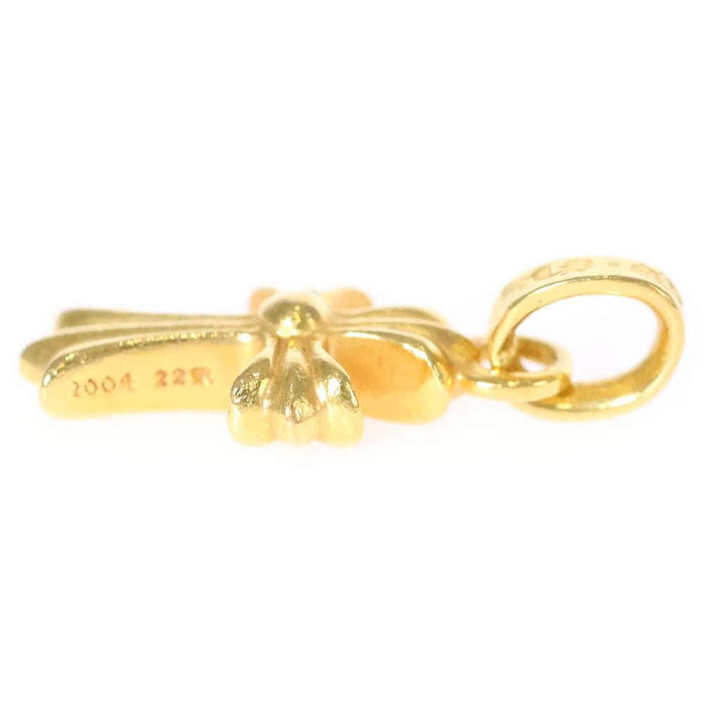 CHROME HEARTS(クロムハーツ) 22K CRS BBYFAT P/DIA ベイビーファットクロス PAVEダイヤ ペンダントトップ ゴールド BCA035
