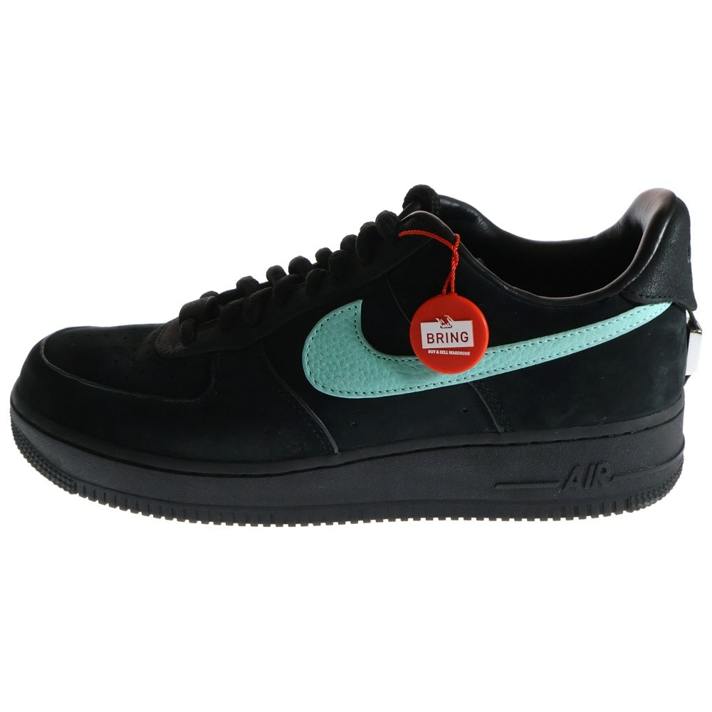 NIKE(ナイキ) ×TIFFANY&CO AIR FORCE 1 LOW 1837 BLACK ティファニー エアフォース1 ローカットスニーカー ブラック/ブルー US10/28cm DZ1382-001