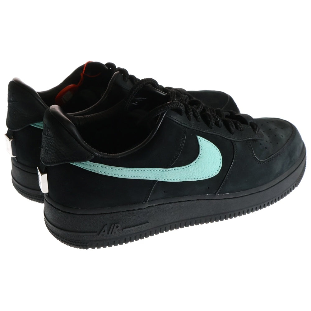 NIKE(ナイキ) ×TIFFANY&CO AIR FORCE 1 LOW 1837 BLACK ティファニー エアフォース1 ローカットスニーカー ブラック/ブルー US10/28cm DZ1382-001