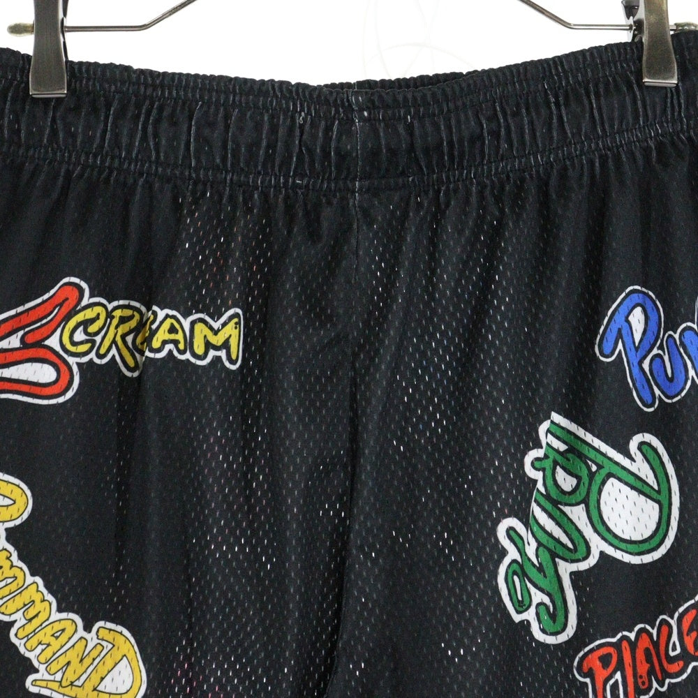 ERIC EMANUEL(エリック エマニュエル) ×MATTY BOY マッティボーイ メッシュ総柄ショーツ ハーフパンツ ブラック