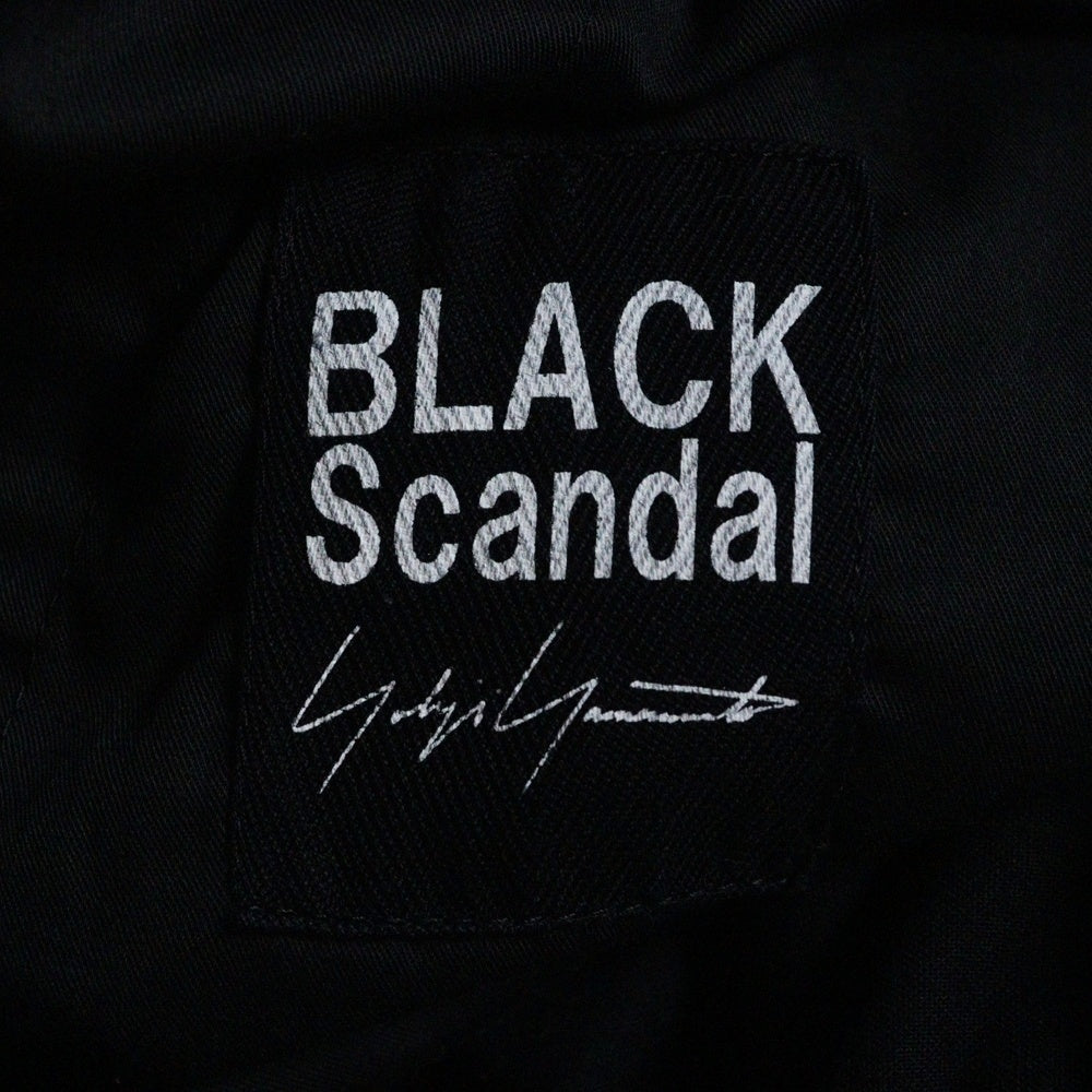 BLACK Scandal Yohji Yamamoto(ブラックスキャンダルヨウジヤマモト) サルエル コットンパンツ ブラック HV-P28-019