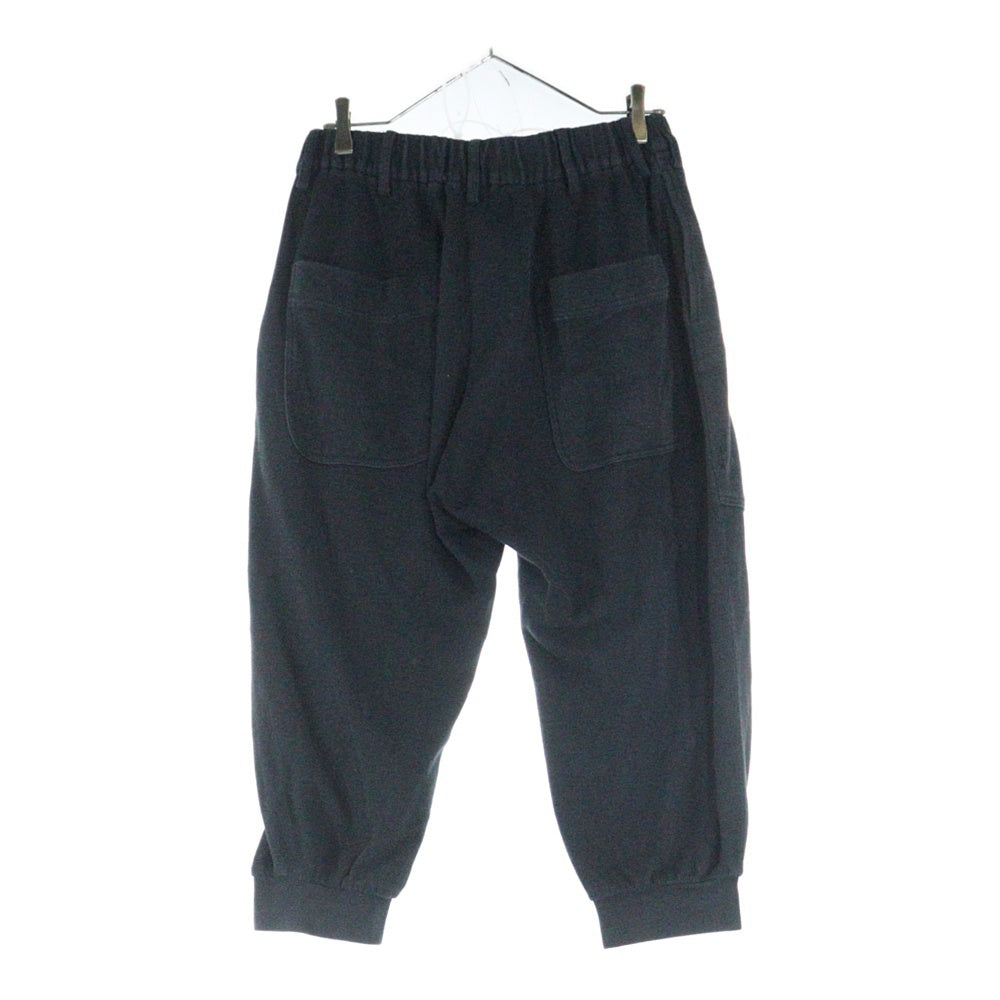 Yohji Yamamoto POUR HOMME(ヨウジヤマモト プールオム) 16SS クロップドスウェットパンツ ブラック H0-P45-980
