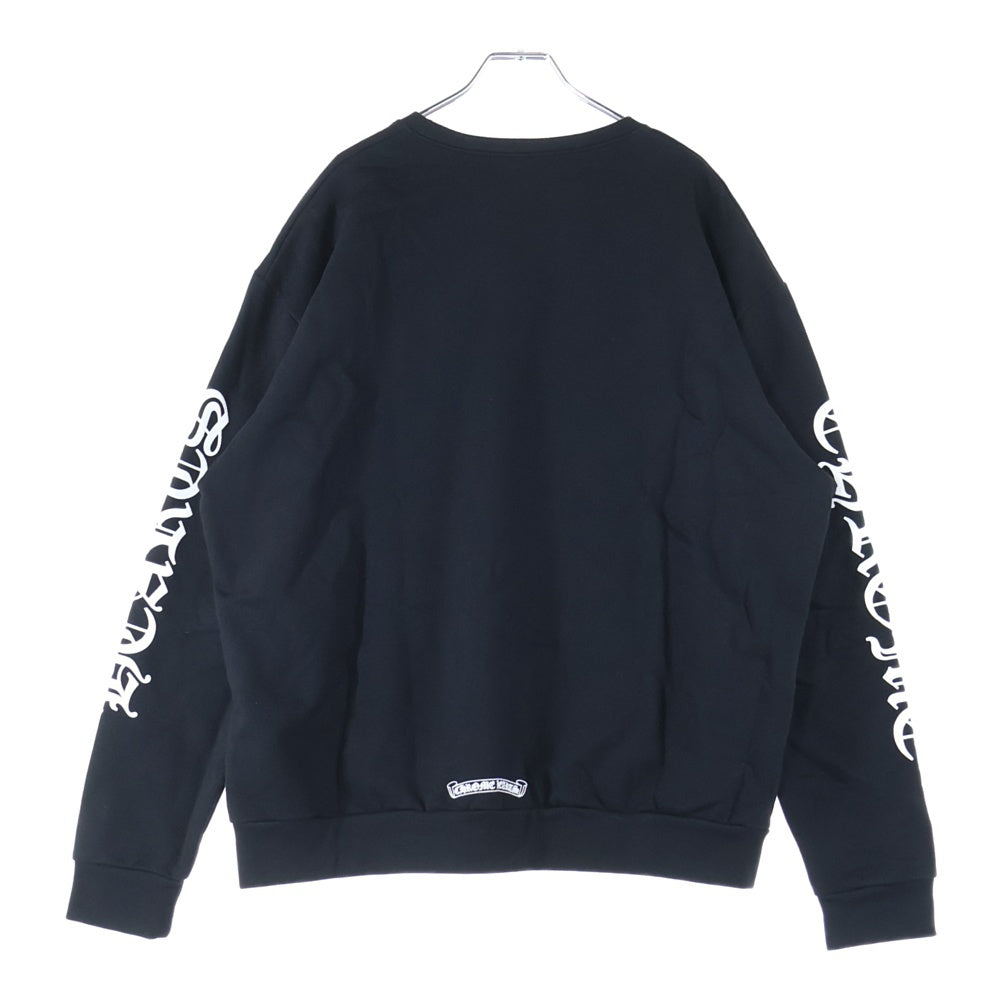 CHROME HEARTS(クロムハーツ) SWTSHRT PLVRスウェット ネックロゴプリント スウェットトレーナー ブラック