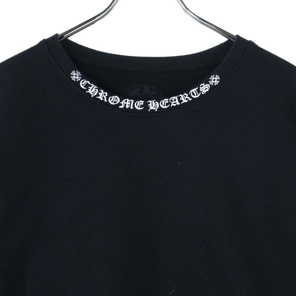 CHROME HEARTS(クロムハーツ) SWTSHRT PLVRスウェット ネックロゴプリント スウェットトレーナー ブラック