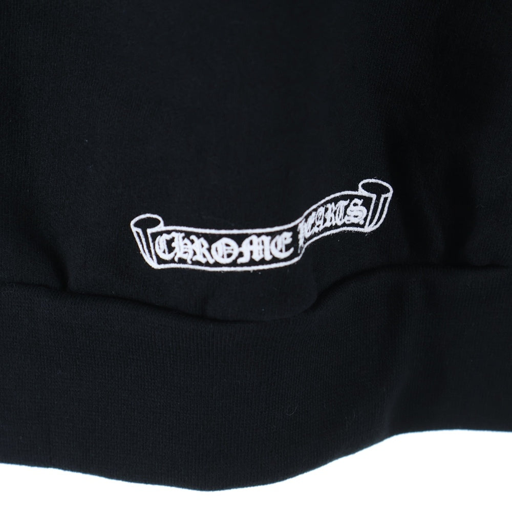 CHROME HEARTS(クロムハーツ) SWTSHRT PLVRスウェット ネックロゴプリント スウェットトレーナー ブラック