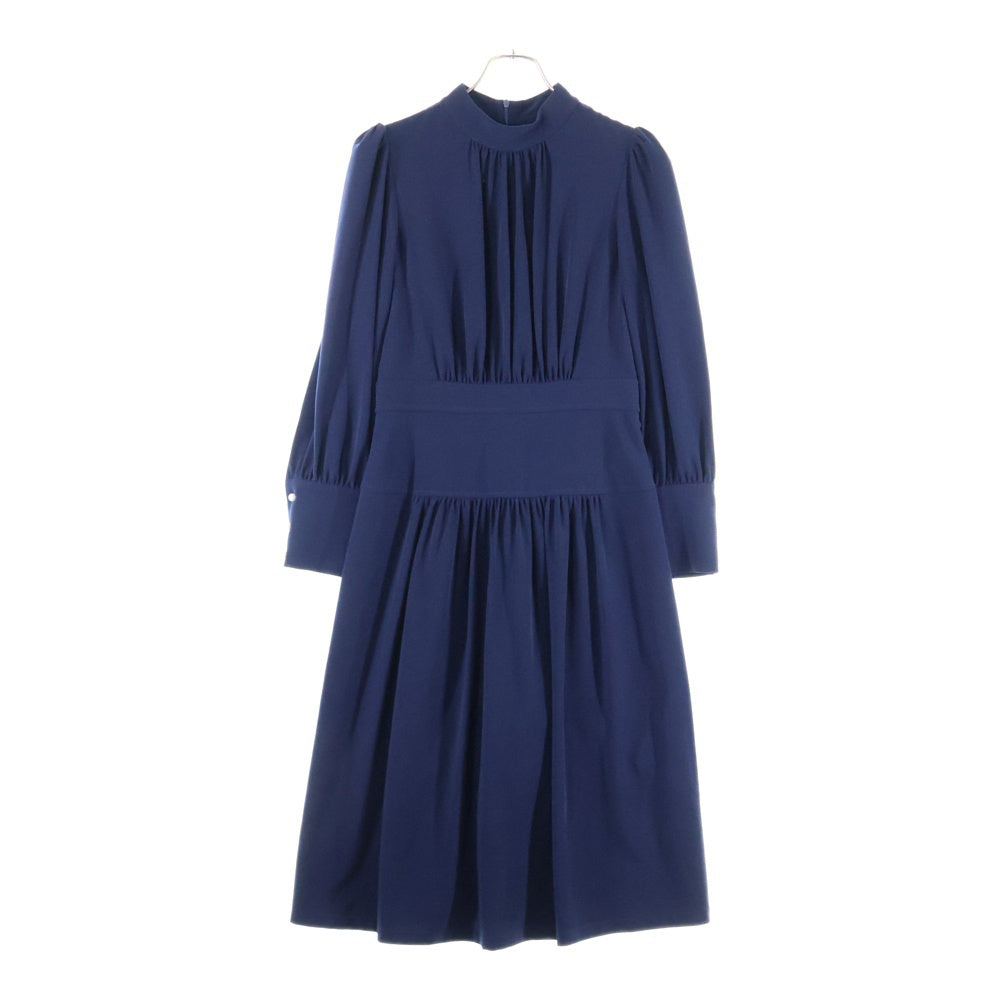 NO BRAND(ノーブランド) フレアワンピース ネイビー KMC-103 レディース