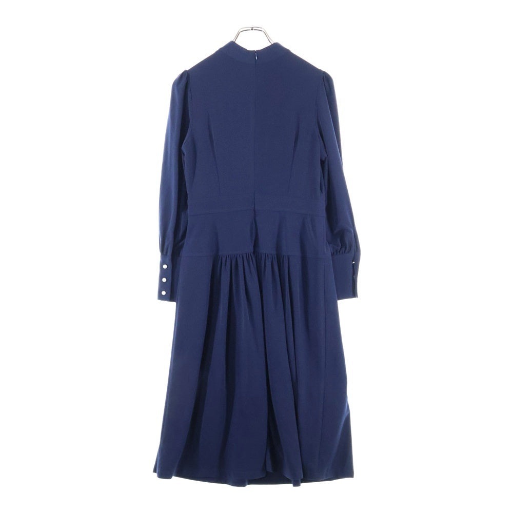 NO BRAND(ノーブランド) フレアワンピース ネイビー KMC-103 レディース