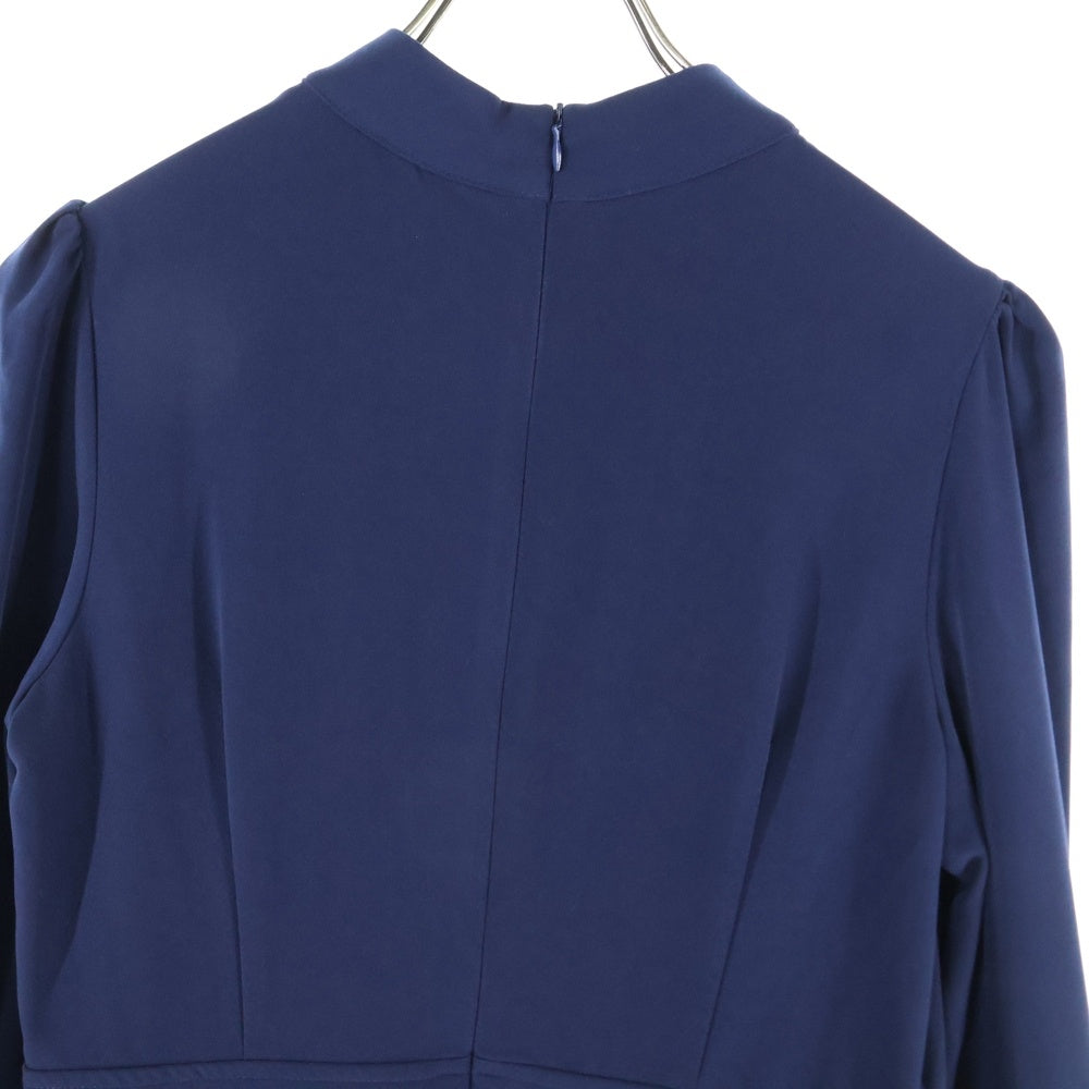 NO BRAND(ノーブランド) フレアワンピース ネイビー KMC-103 レディース