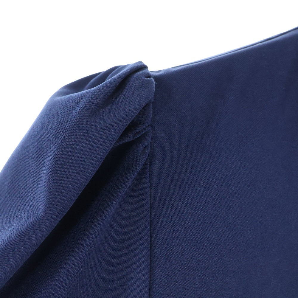 NO BRAND(ノーブランド) フレアワンピース ネイビー KMC-103 レディース