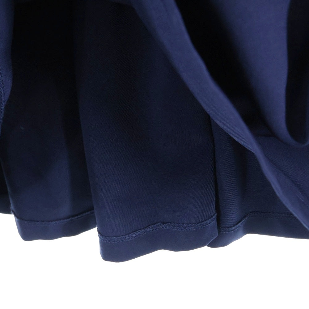 NO BRAND(ノーブランド) フレアワンピース ネイビー KMC-103 レディース