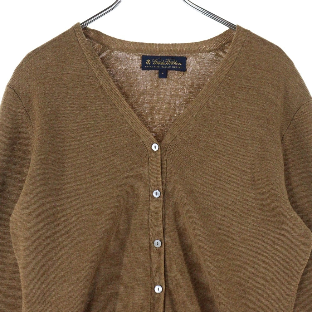 NO BRAND(ノーブランド) BROOKS BROTHERS カーディガン ブラウン レディース