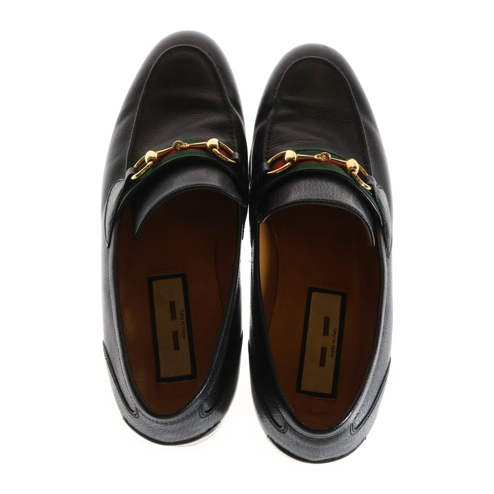 GUCCI(グッチ) ホースビット レザーローファー ブラック 631619