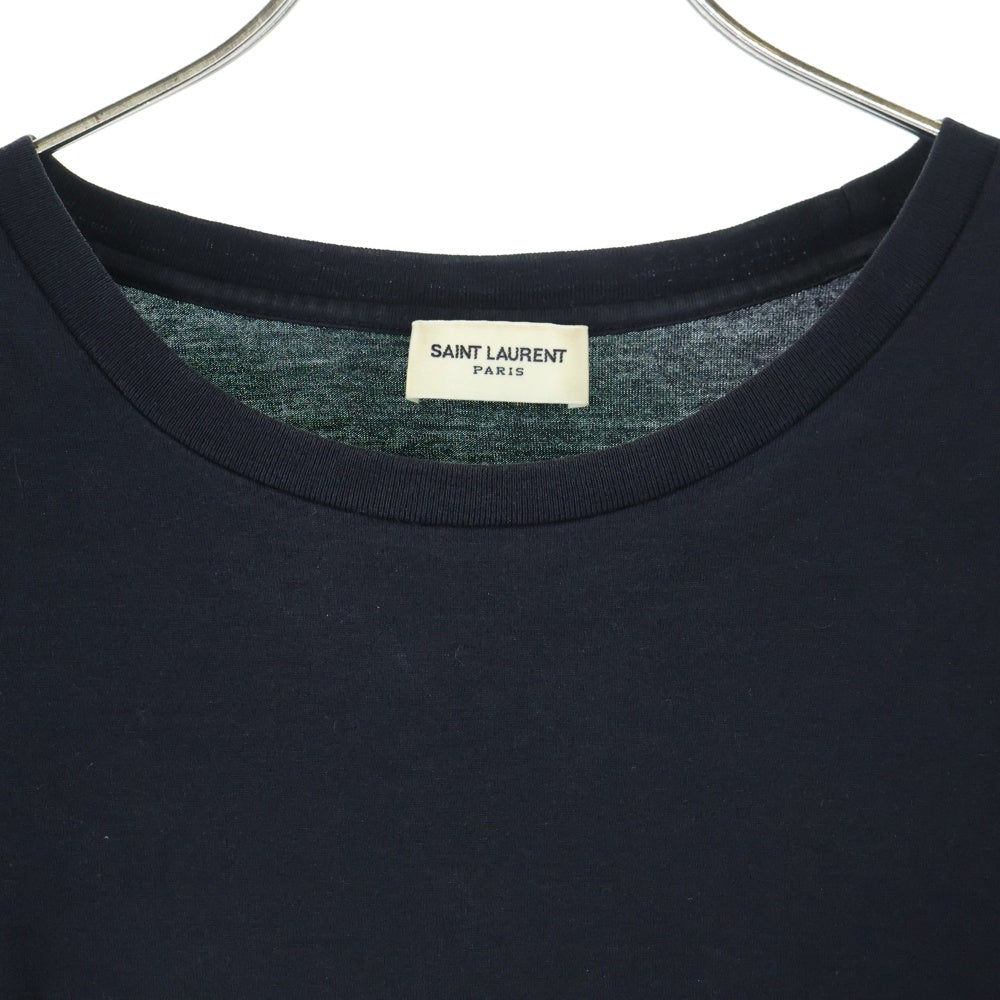 SAINT LAURENT PARIS(サンローランパリ) クラシック ロゴプリントTシャツ ブラック 464572