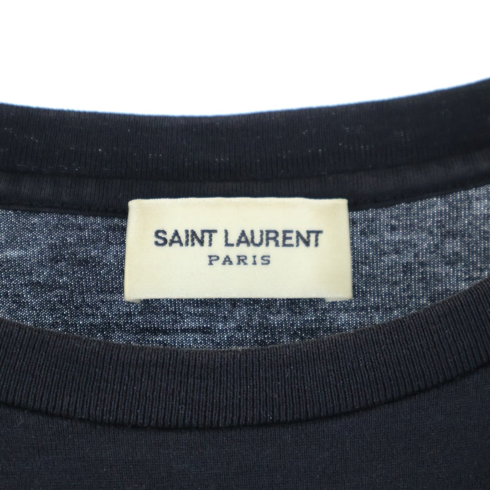 SAINT LAURENT PARIS(サンローランパリ) クラシック ロゴプリントTシャツ ブラック 464572