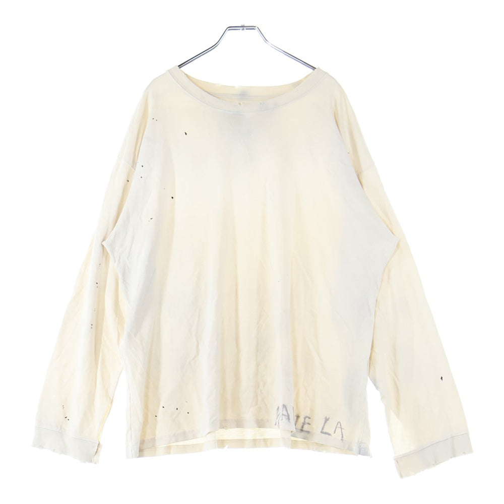 Maison Margiela(メゾンマルジェラ) ラウンドネック ビンテージ ロングスリーブTシャツ S50GC0696 S24567 アイボリー