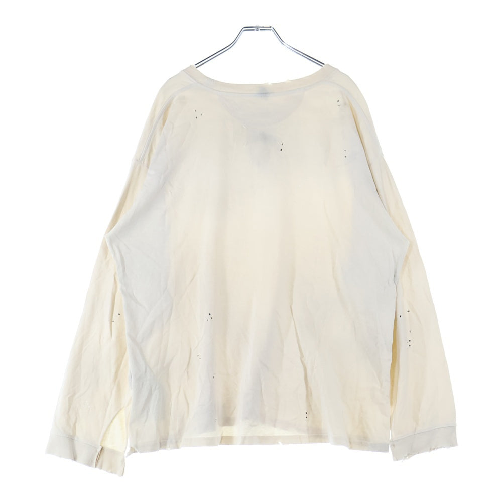 Maison Margiela(メゾンマルジェラ) ラウンドネック ビンテージ ロングスリーブTシャツ S50GC0696 S24567 アイボリー