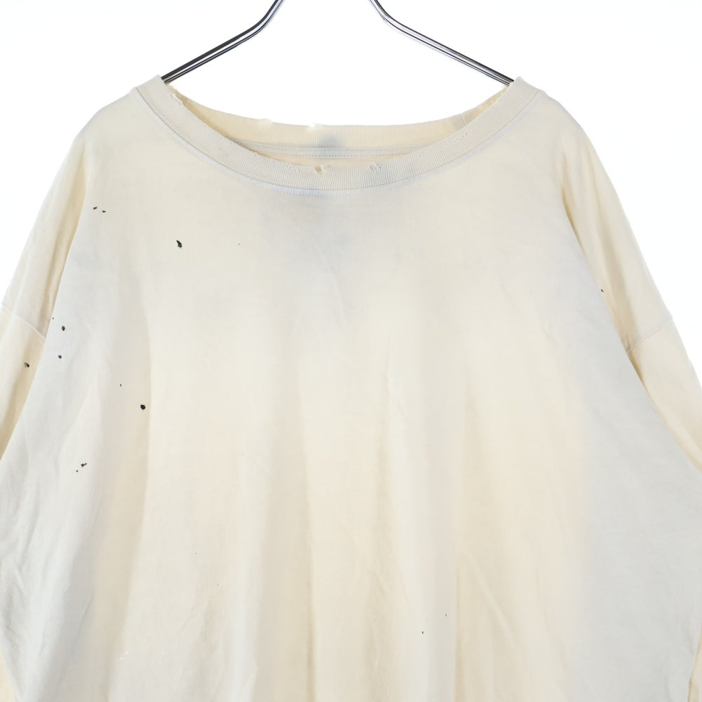 Maison Margiela(メゾンマルジェラ) ラウンドネック ビンテージ ロングスリーブTシャツ S50GC0696 S24567 アイボリー