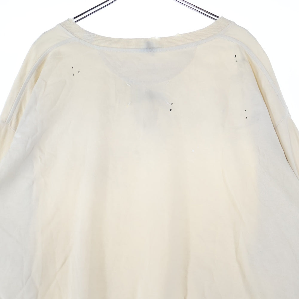Maison Margiela(メゾンマルジェラ) ラウンドネック ビンテージ ロングスリーブTシャツ S50GC0696 S24567 アイボリー