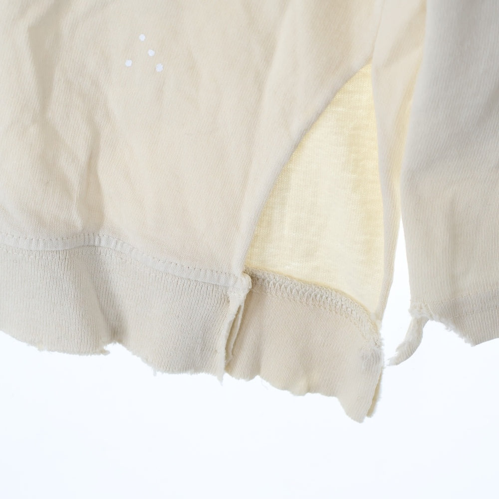 Maison Margiela(メゾンマルジェラ) ラウンドネック ビンテージ ロングスリーブTシャツ S50GC0696 S24567 アイボリー
