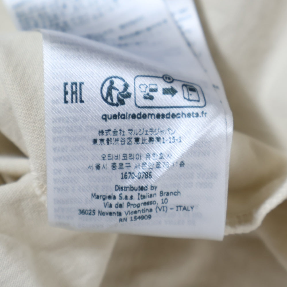 Maison Margiela(メゾンマルジェラ) ラウンドネック ビンテージ ロングスリーブTシャツ S50GC0696 S24567 アイボリー