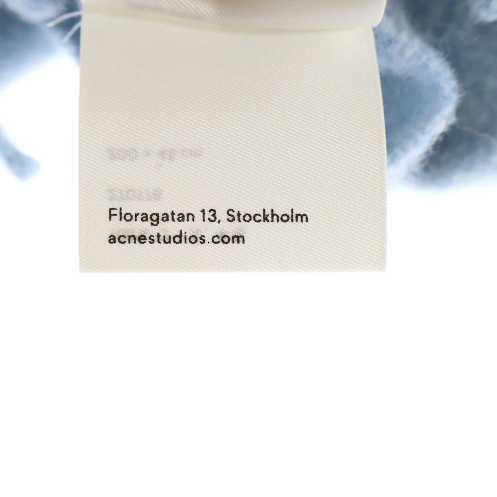 Acne Studios(アクネ ストゥディオズ) ロゴ ウール フリンジ マフラー