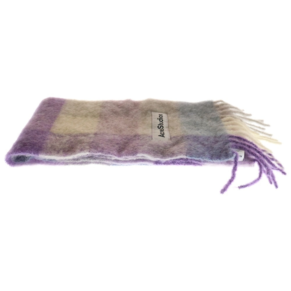 Acne Studios(アクネ ストゥディオズ) MOHAIR CHECK SCARF アルパカウール マフラー