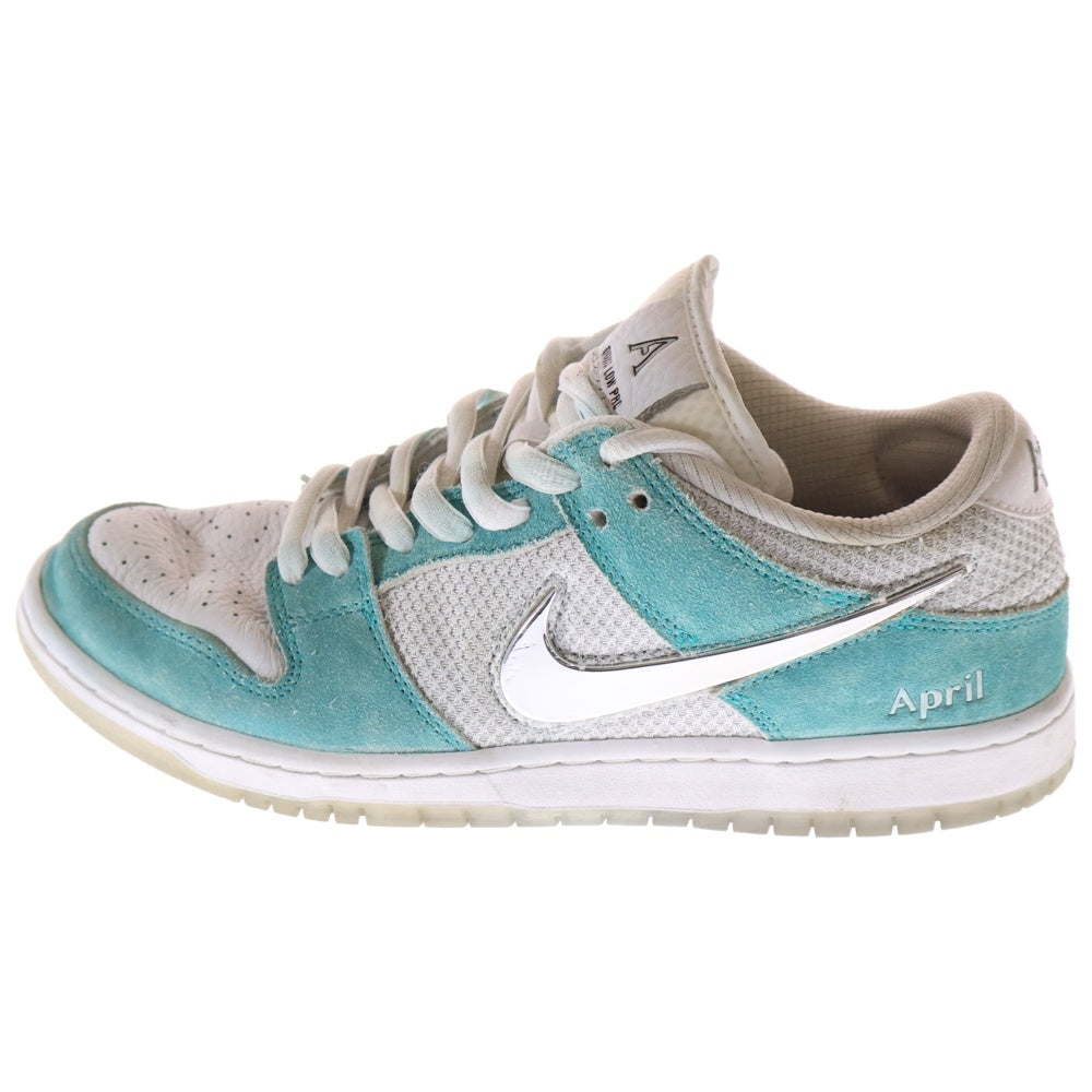 NIKE(ナイキ) DUNK LOW PRO QS APRIL SKATEBOARDS FD2562-400 ダンク エイプリル スケートボード ローカットスニーカー ホワイト/ブルー US8.5/26.5cm