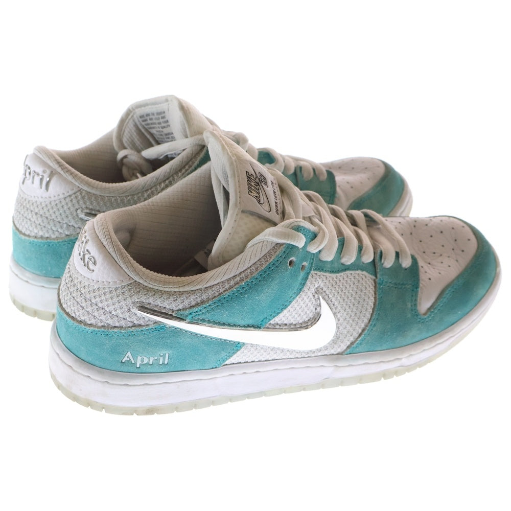 NIKE(ナイキ) DUNK LOW PRO QS APRIL SKATEBOARDS FD2562-400 ダンク エイプリル スケートボード ローカットスニーカー ホワイト/ブルー US8.5/26.5cm