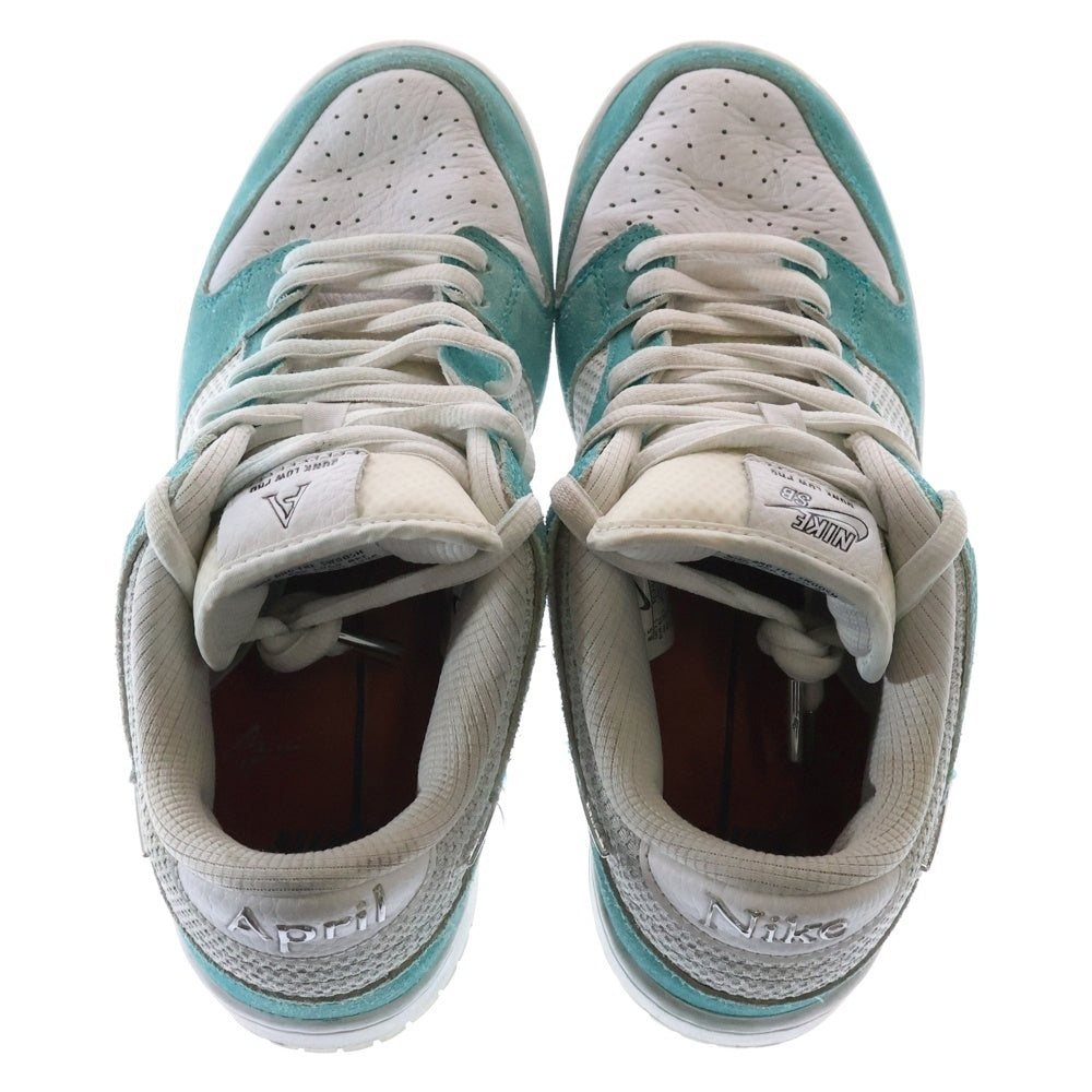 NIKE(ナイキ) DUNK LOW PRO QS APRIL SKATEBOARDS FD2562-400 ダンク エイプリル スケートボード ローカットスニーカー ホワイト/ブルー US8.5/26.5cm