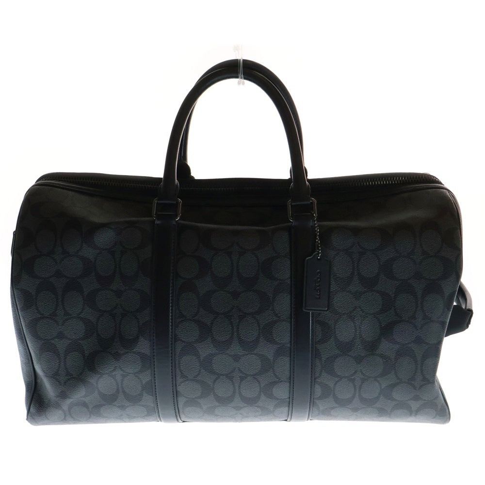 COACH(コーチ) シグネチャー キャンバス ベンチュラー ボストンバッグブラック