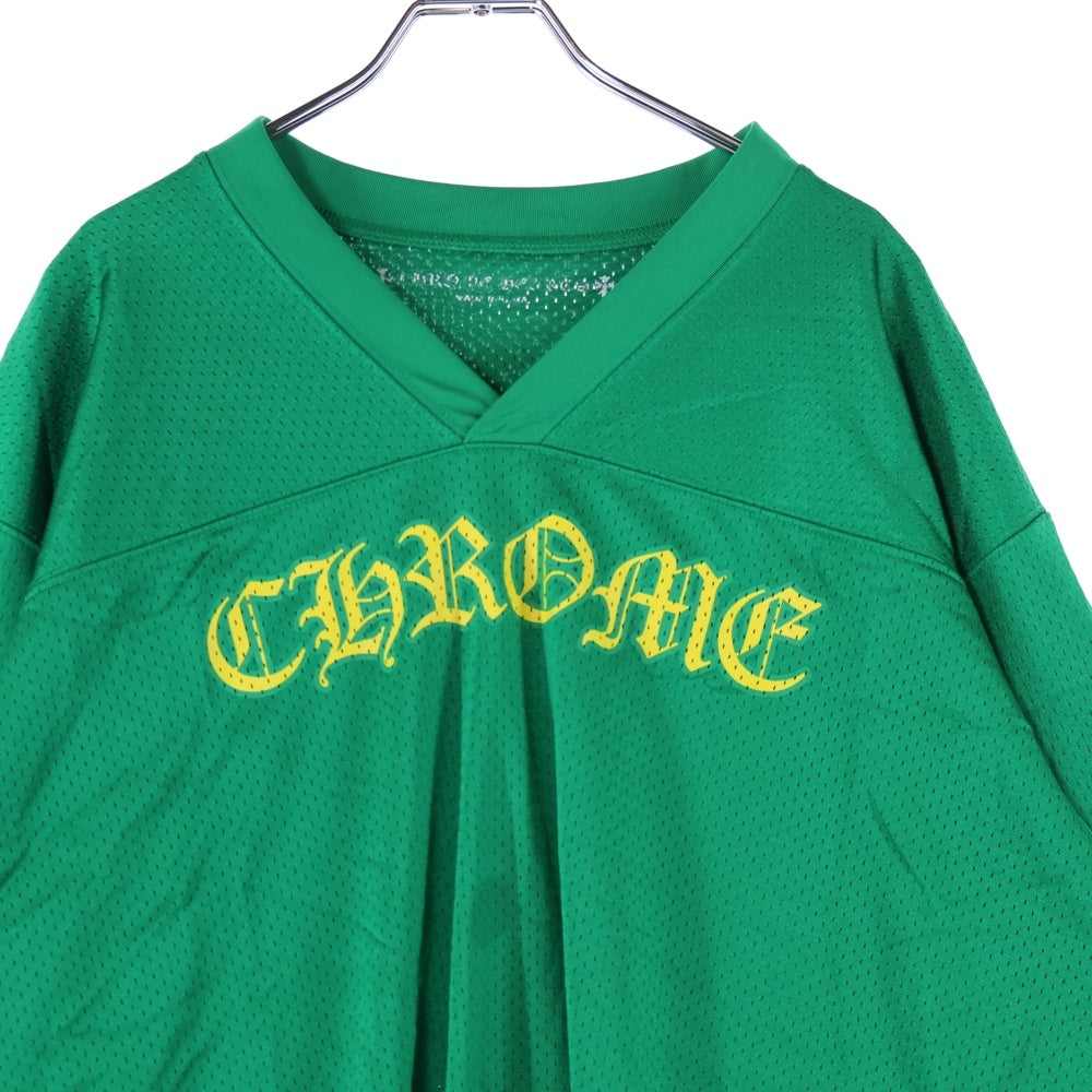 CHROME HEARTS(クロムハーツ) MESH WARM UP JERSEY CHプリントメッシュ長袖Tシャツカットソー グリーン