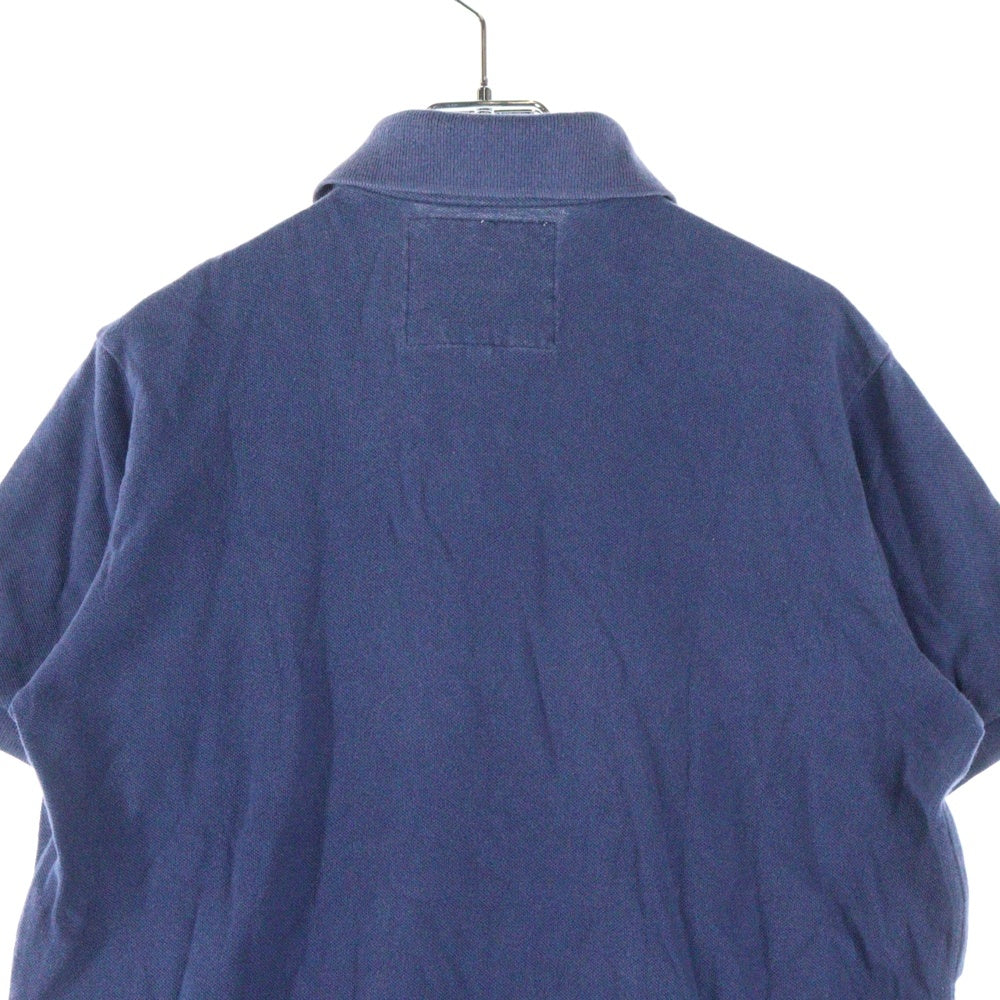 NO BRAND(ノーブランド) abercrombie ロゴ刺繍 ポロシャツ ネイビー