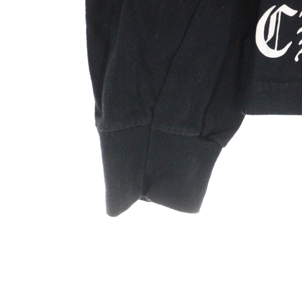CHROME HEARTS(クロムハーツ) Framed Cross Tee フレームクロス スクロールラベルプリント ロングスリーブ 長袖Tシャツ カットソー ブラック