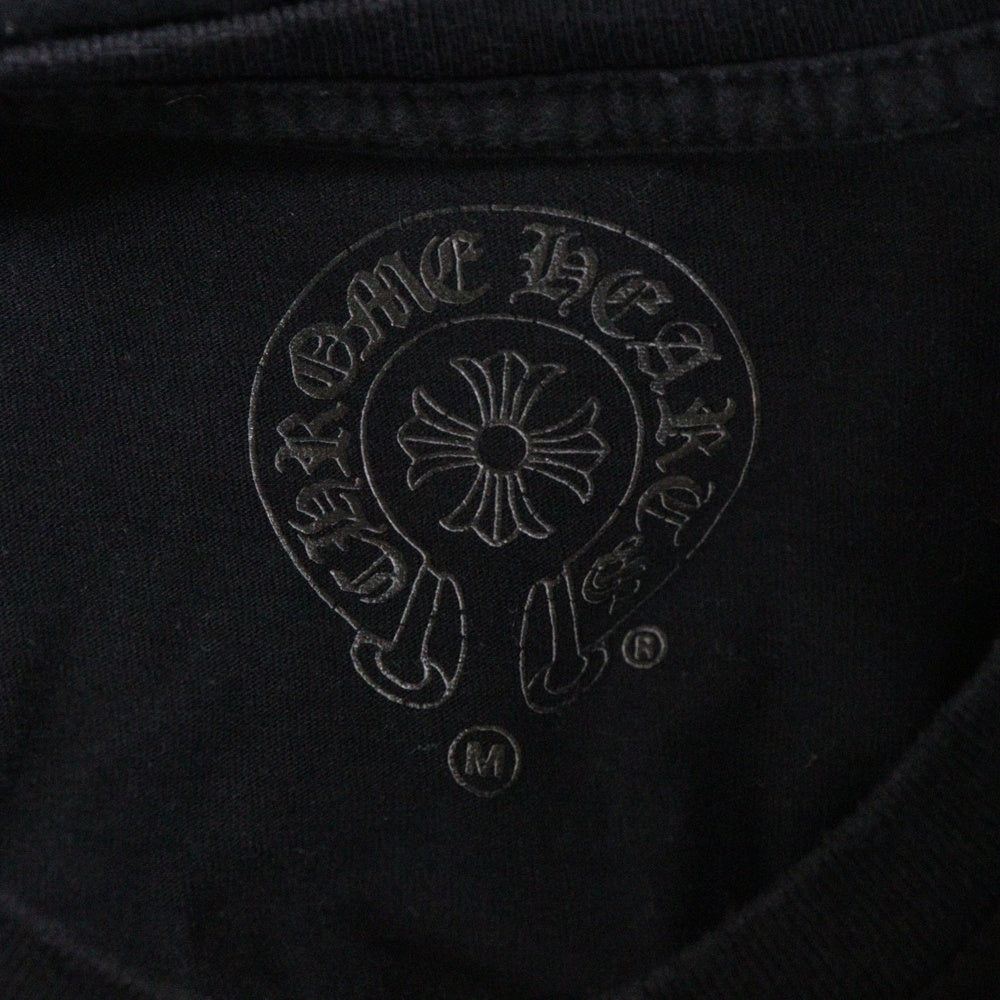 CHROME HEARTS(クロムハーツ) Framed Cross Tee フレームクロス スクロールラベルプリント ロングスリーブ 長袖Tシャツ カットソー ブラック