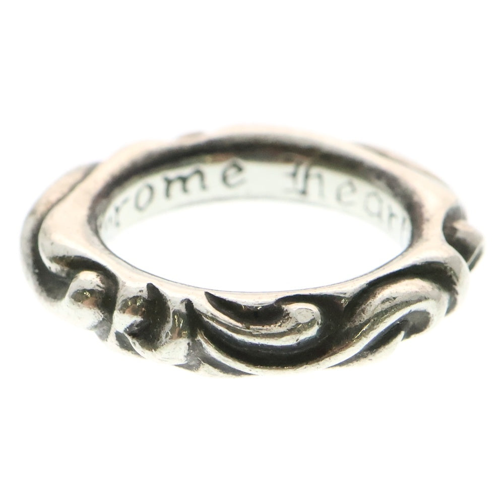 CHROME HEARTS(クロムハーツ) SCRL BAND スクロールバンド リング シルバー 11号