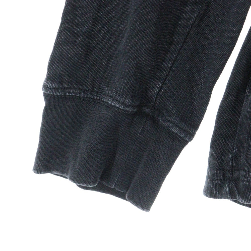 TOMMY JEANS(トミージーンズ) バッグロゴプリント 長袖クルーネックTシャツカットソー ブラック