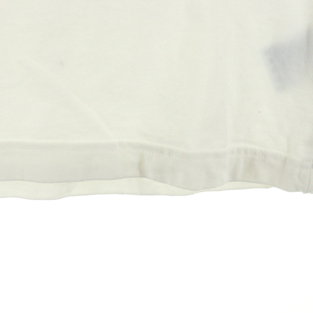 adidas(アディダス) ロゴプリント 長袖クルーネックTシャツカットソー ホワイト 0DY001