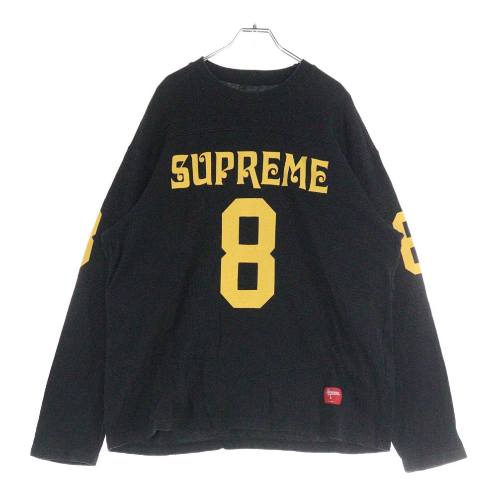 SUPREME(シュプリーム) 25SS Affiliated L/S Football Top アフィリエイテッド フットボール スウェットトレーナー ブラック