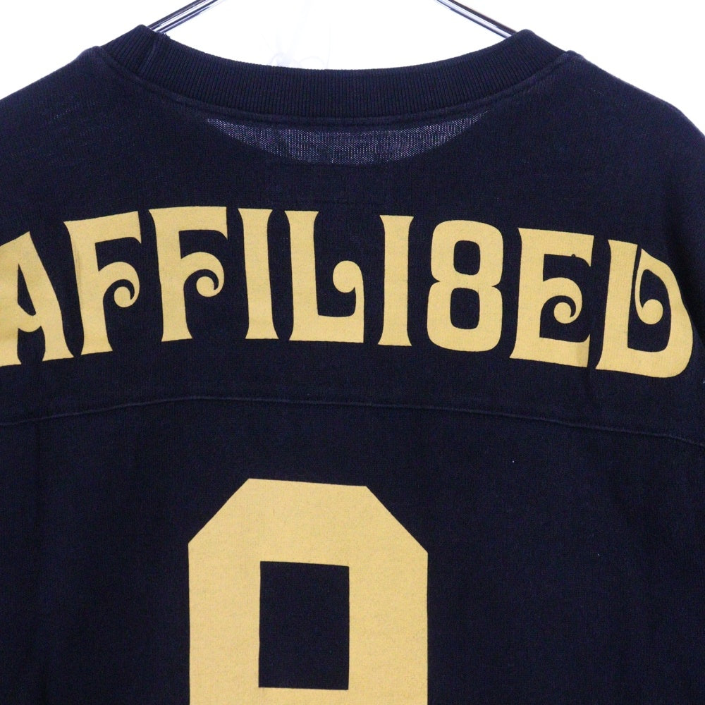 SUPREME(シュプリーム) 25SS Affiliated L/S Football Top アフィリエイテッド フットボール スウェットトレーナー ブラック