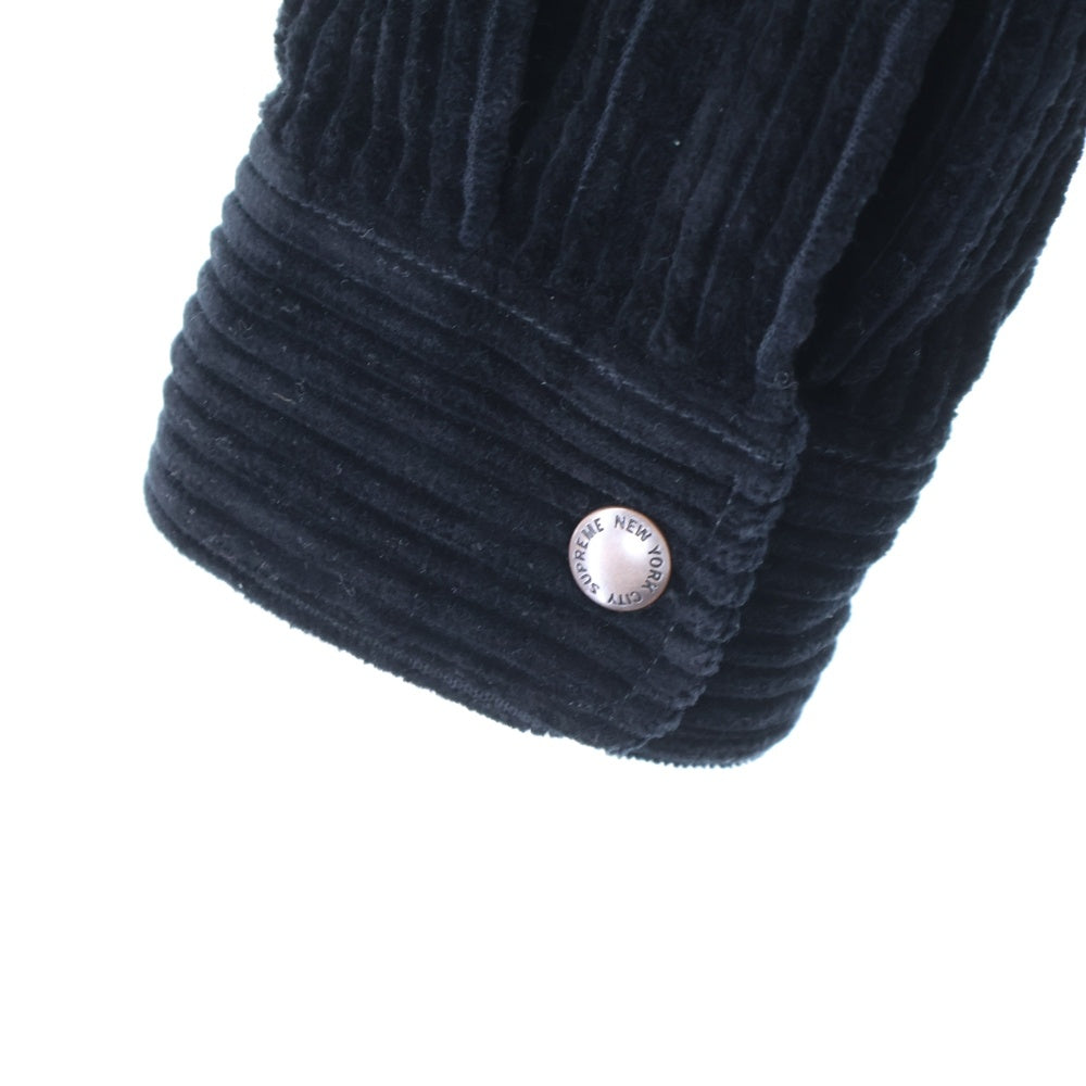 SUPREME(シュプリーム) 24AW Wide Wale Corduroy Snap Shirt ワイド ウェール コーディロイ スナップシャツ ブラック