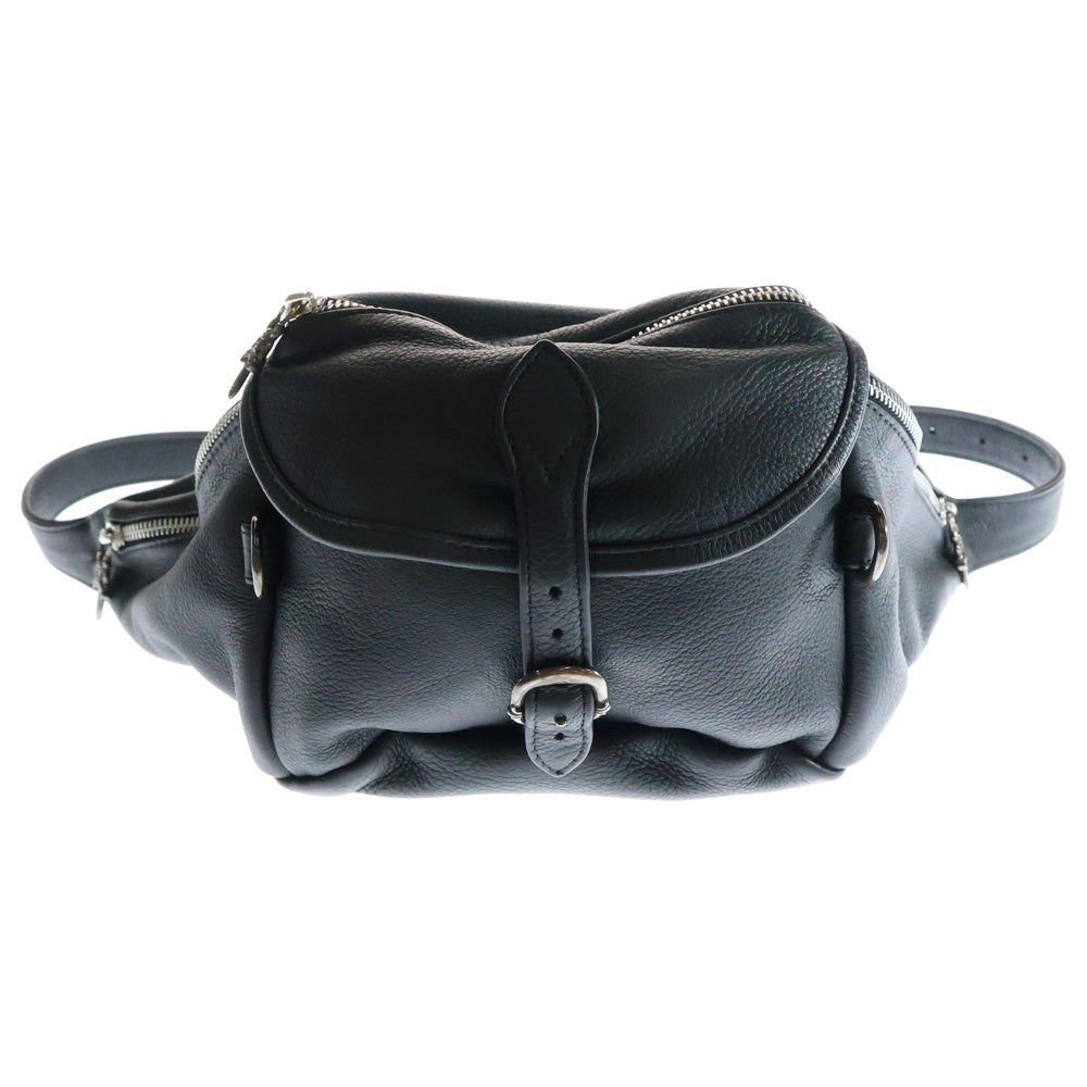 CHROME HEARTS(クロムハーツ) #1 SNAT PACK スナットパック ダガージップ ガンスリンガーベルト レザーウエストバッグ ブラック BCA378