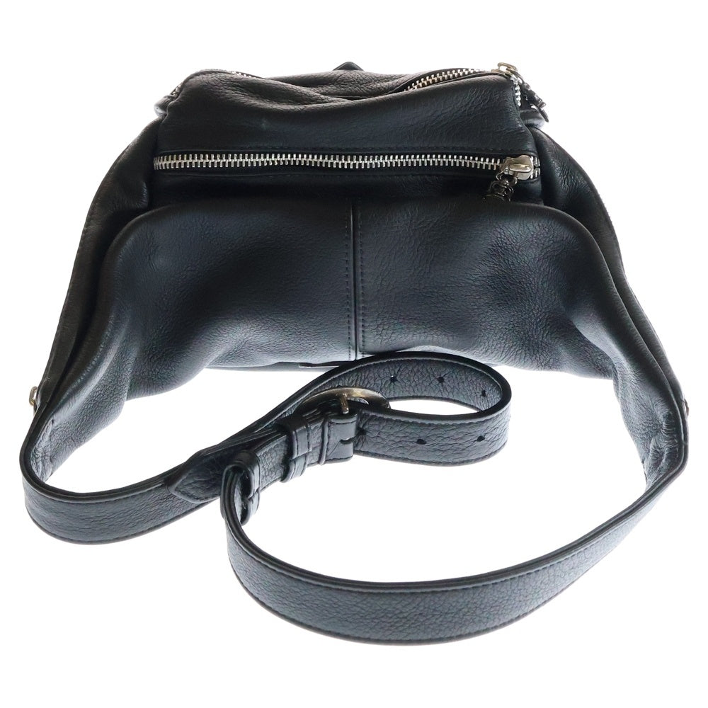 CHROME HEARTS(クロムハーツ) #1 SNAT PACK スナットパック ダガージップ ガンスリンガーベルト レザーウエストバッグ ブラック BCA378